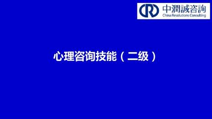 心理咨询技能二级